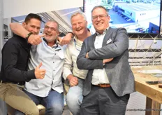 How nice to see each other again after that very long corona period! Chris Aarts from C & E Draad Bewerking, Tom Zwanenburg from van der Waay, Peter Rense from Holland Scherming and Klaas Jan de Ruiter from Holland Gaas.